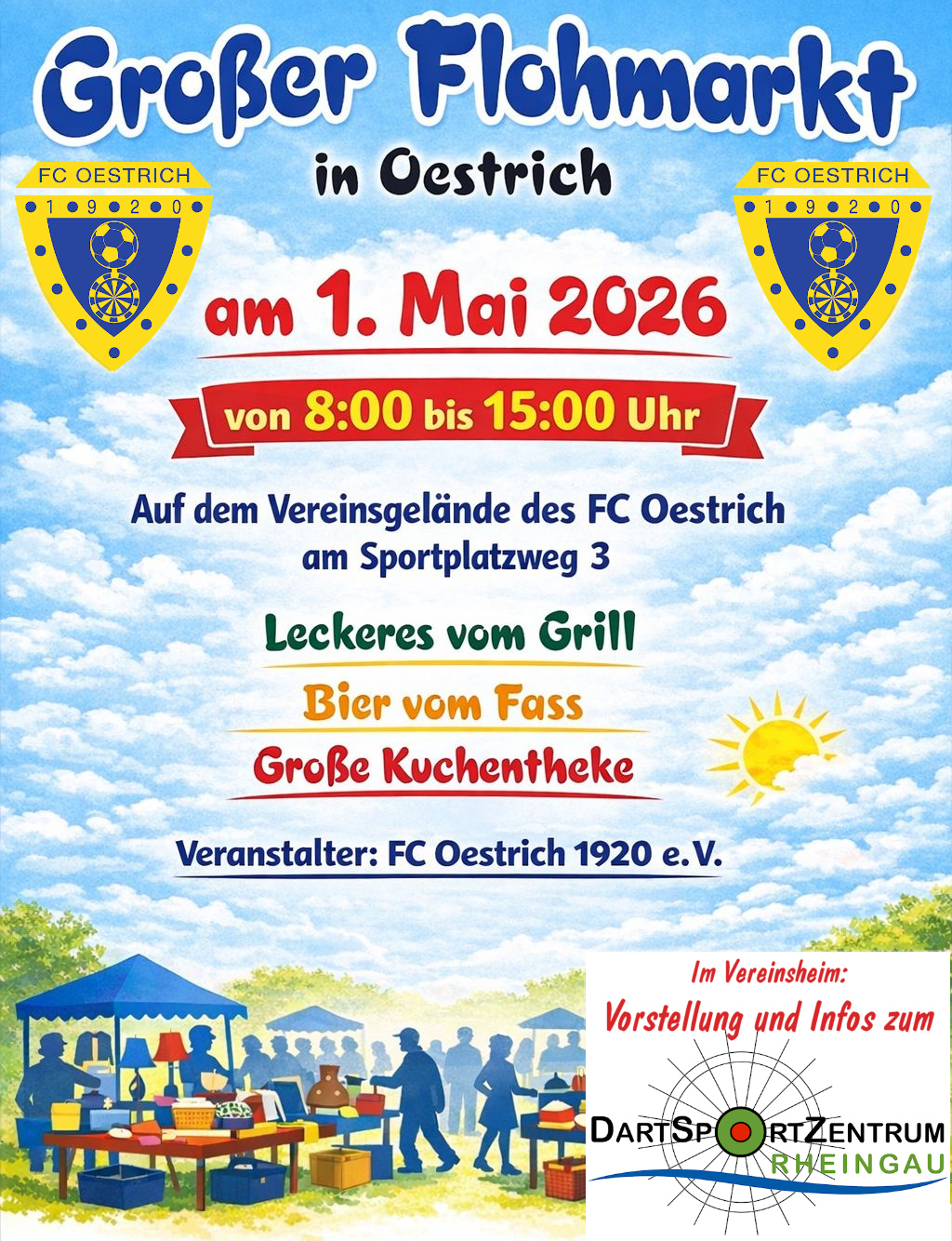 Flohmarkt Rheingau Oestrich am 01.05.2026 Flohmarkt Rheingau Oestrich am 01.05.2026